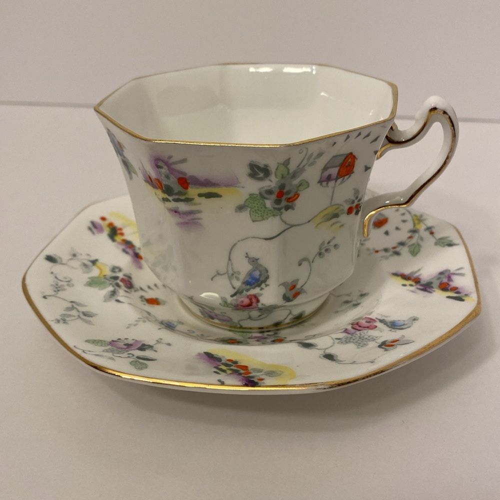 Vintage Radfords Bone China Teacup/Saucer Set Cottage Core Made in England Rare